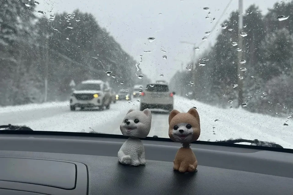 9-балльные пробки образовались в Иркутске вечером 29 октября из-за снега.