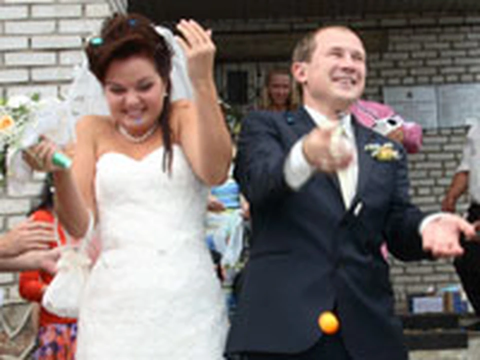 В Красноярске состоялась первая олимпийская свадьба