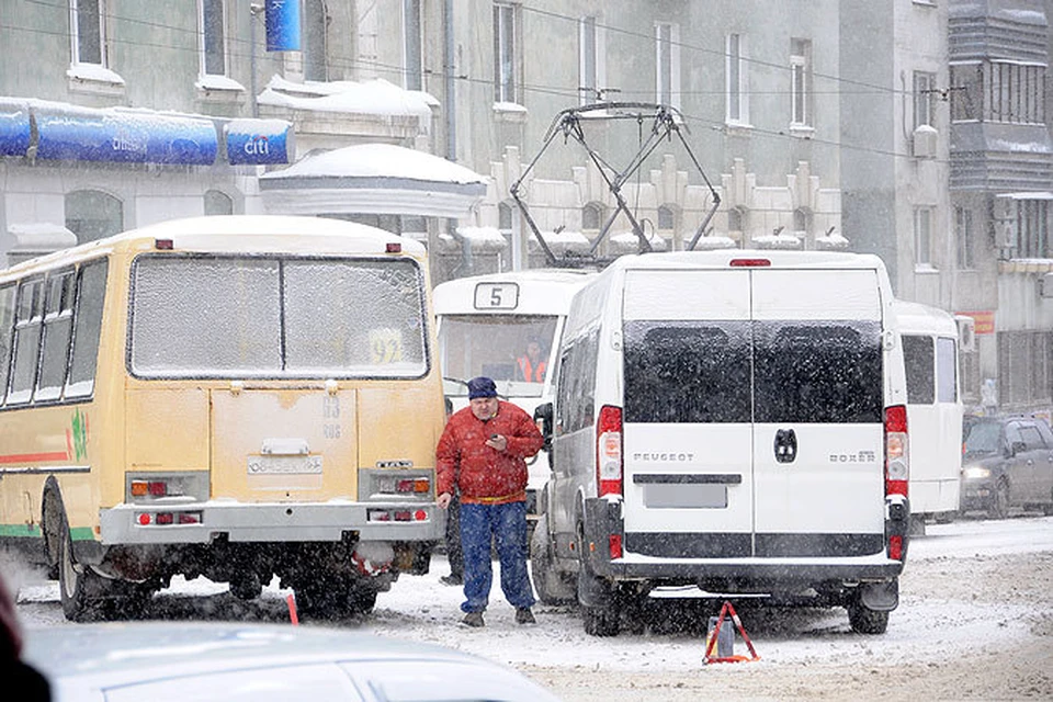 Снегпад стал причиной не одной аварии на самарских дорогах