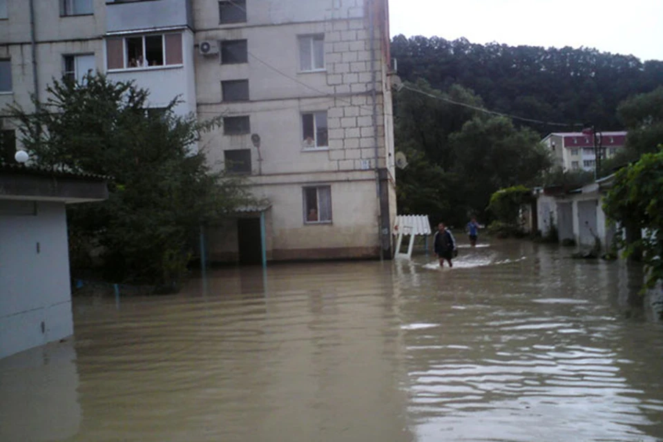 Дождь на Кубани перешел в настоящий потоп