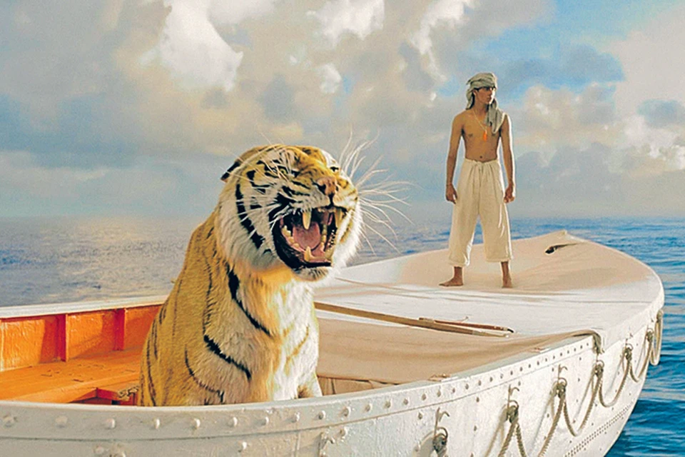 Мальчик и бенгальский тигр чуть не съели друг друга в приключенческой притче «Жизнь Пи» - одном из главных кандидатов на «Оскар»