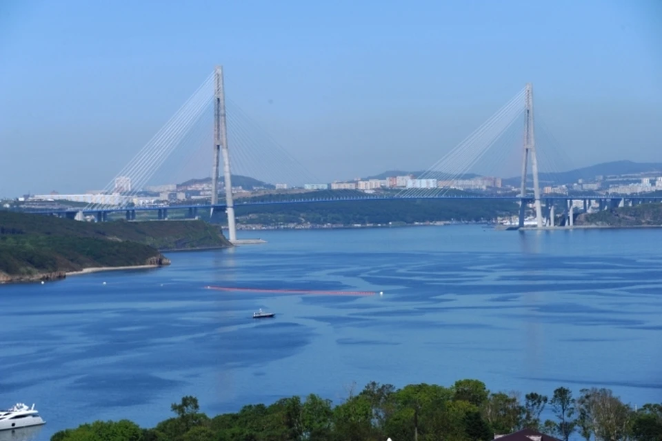 Одним из самых масштабных проектов "Мостовика" является вантовый мост, построенный к саммиту АТЭС во Владивостоке.