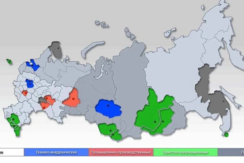 Сколько экономических зон. Карта свободных экономических зон России. Карта особых экономических зон России. СЭЗ В России 2021. Особые экономические зоны России 2021.