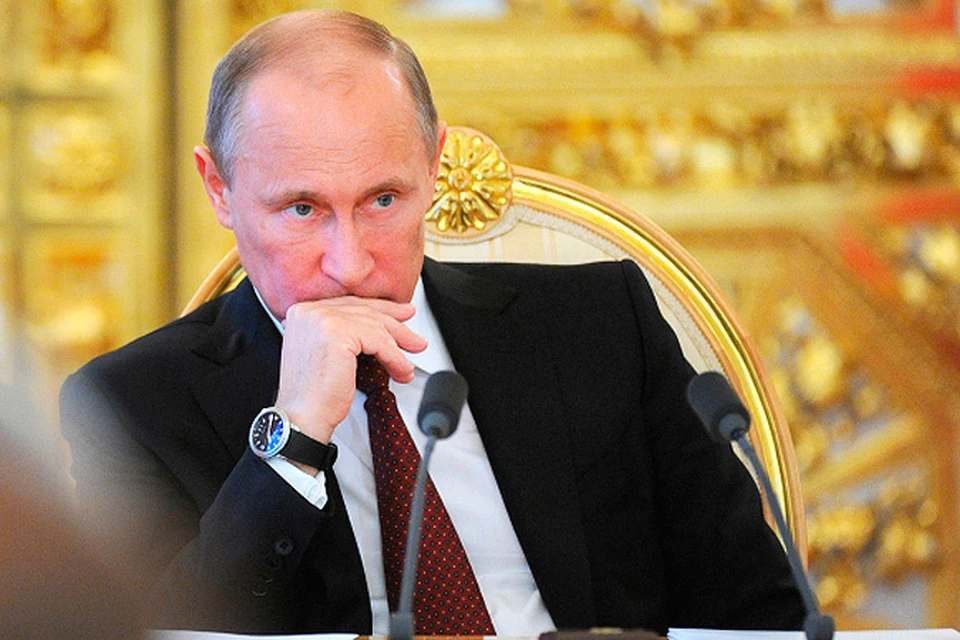 Владимир Путин на совещании по вопросу представления бюджетного послания