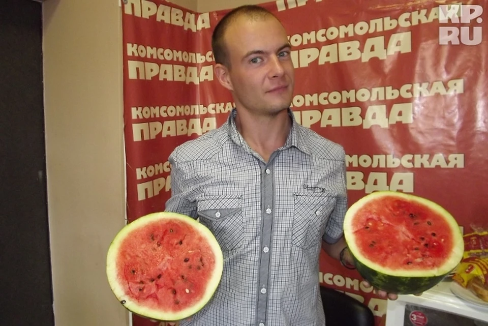 Арбуз оказался спелым и сладким
