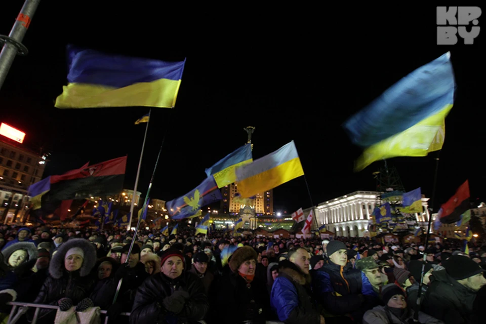 Корреспондент белорусской «Комсомолки» померзла ночью вместе с митингующими на киевской площади.