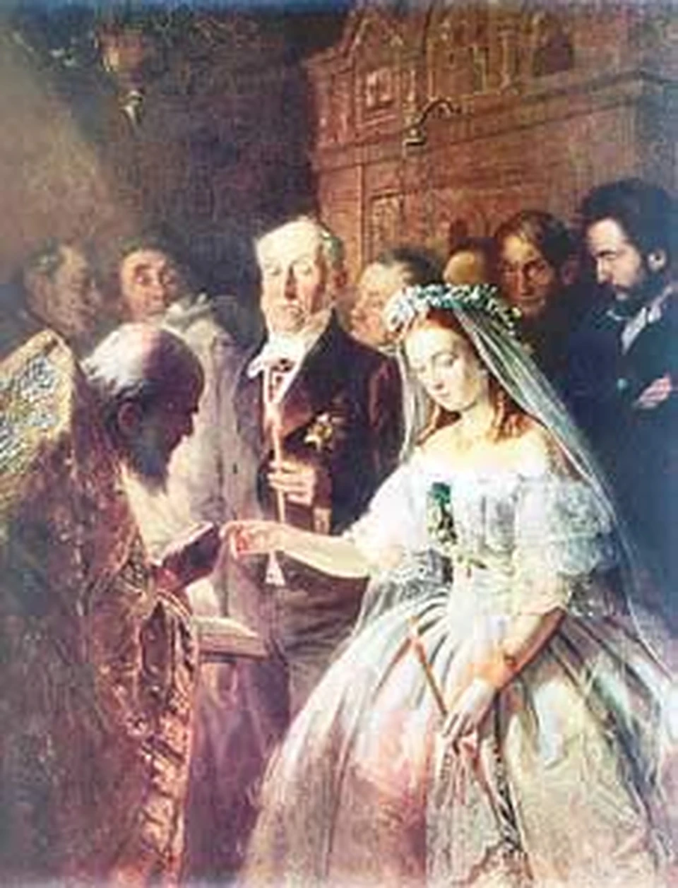 Картина В. ПУКИРЕВА «Неравный брак».