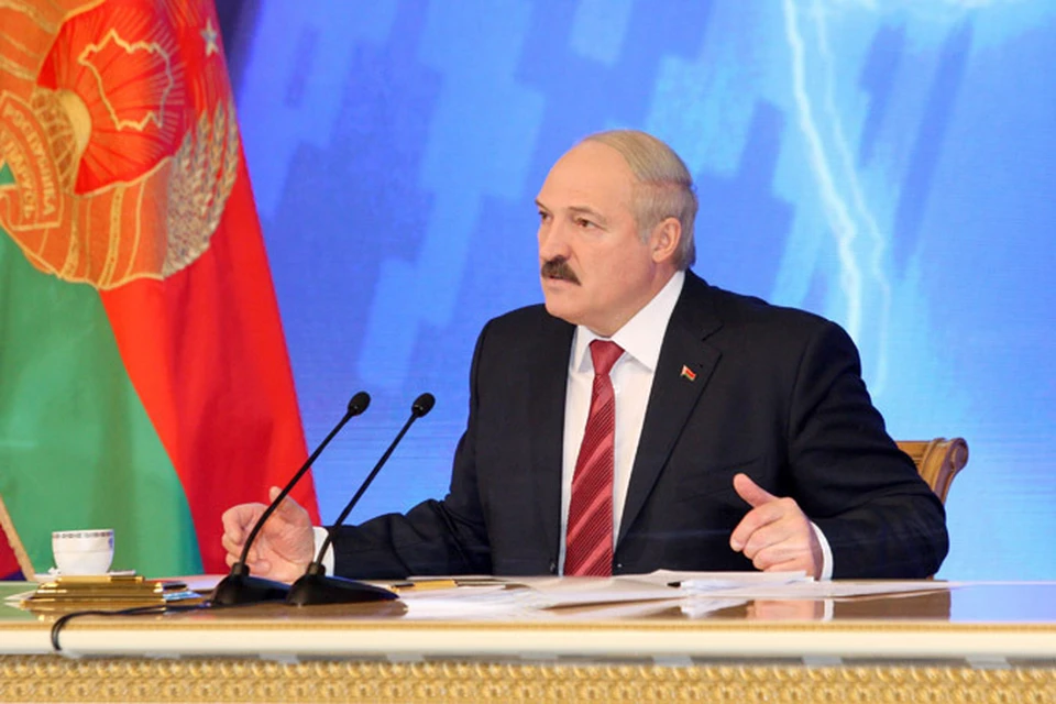 Александр Лукашенко дает пресс-конференцию российским СМИ. Фото: belta.by.