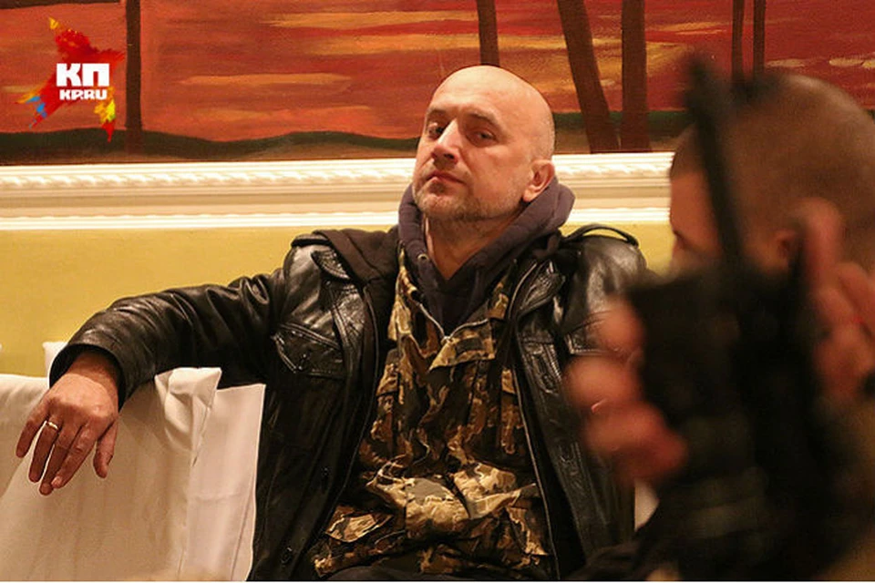 Захар Прилепин на выступлении Александра Ф. Скляра в Луганске