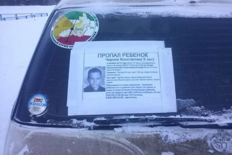 В Красноярском крае продолжаются поиски пропавшего девятилетнего мальчика. Фото предоставлено группой "Поиск пропавших детей - Красноярск".