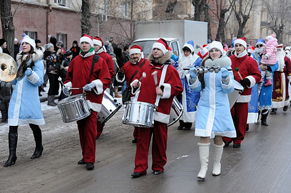 В этом году к ряженым присоединятся Дед Морозы на байках