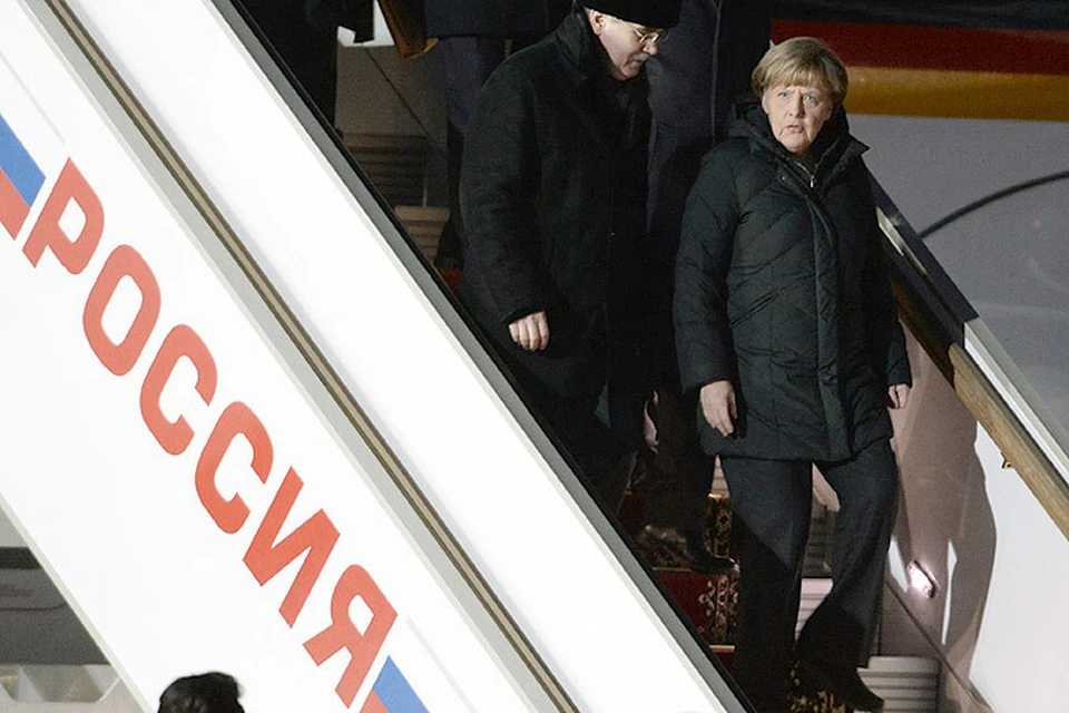 Ангела Меркель прибыла в Москву для встречи с Владимиром Путиным