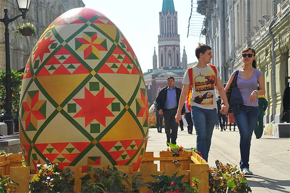 Пасха в москве фото