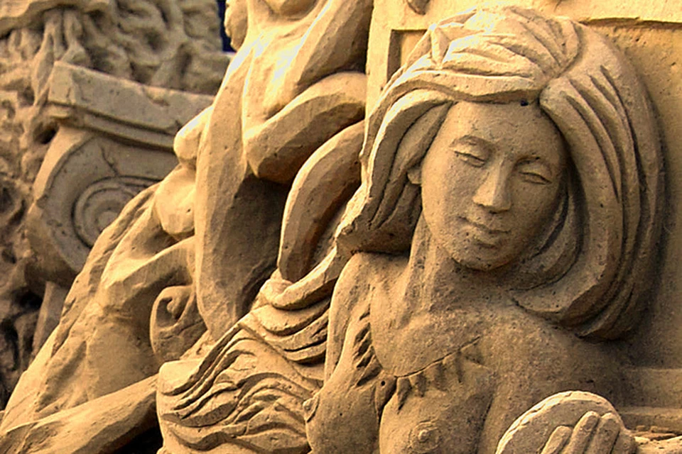 Это первый фестиваль песочных скульптур в этом сезоне!