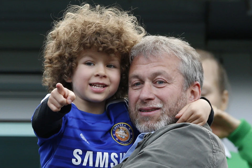 4-летнй Аарон Абрамович стал главной звездой VIP-ложи «Челси».