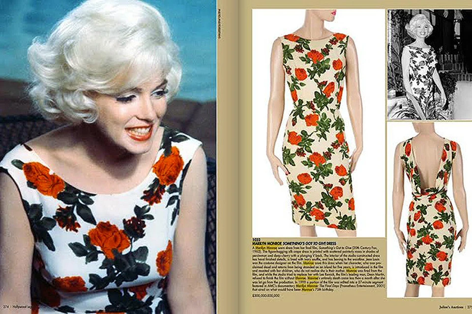 "Проклятое" платье Мэрилин Монро продали за 350 тысяч долларов. Фото: каталог аукциона