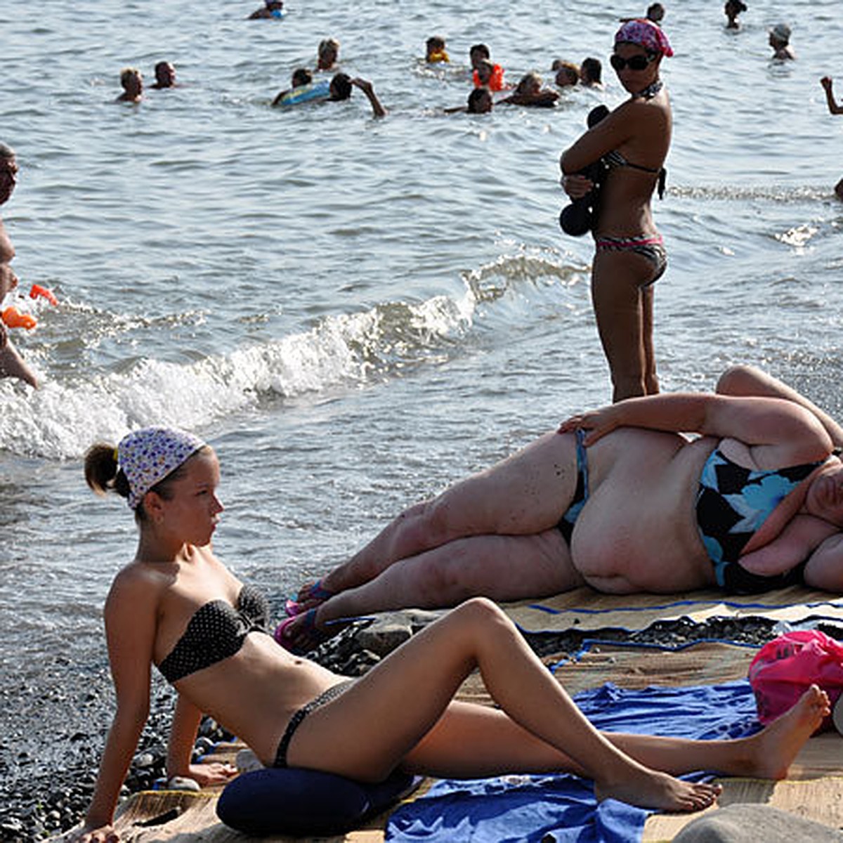 Женский пляж в Турции