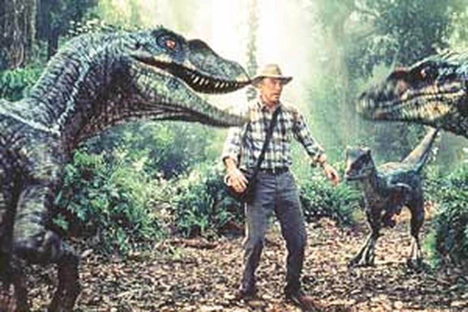 Возможно, люди соседствовали с динозаврами не только в кино (кадр из фильма «Парк юрского периода»).