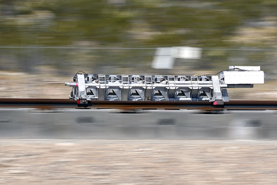 Испытание системы Hyperloop в пустыне Невады