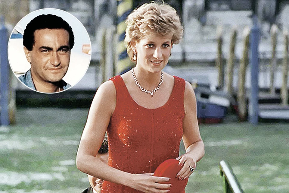 В июне 1997 года Леди Ди начала встречаться с кинопродюсером Доди аль-Файедом (на фото в круге). Фото: Tim Graham/Getty Images