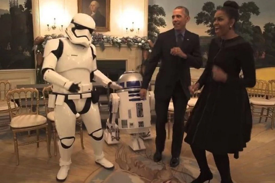 Обама с супругой отмечает «день Звёздных войн»