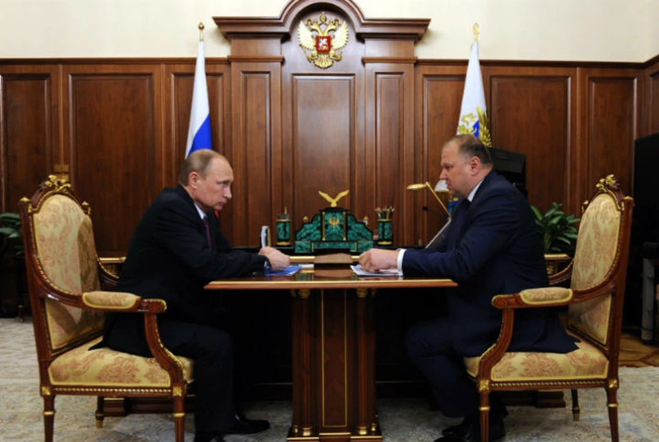 Президент Владимир Путин и новый полпред в СЗФО Николай Цуканов (фото: kremlin.ru)