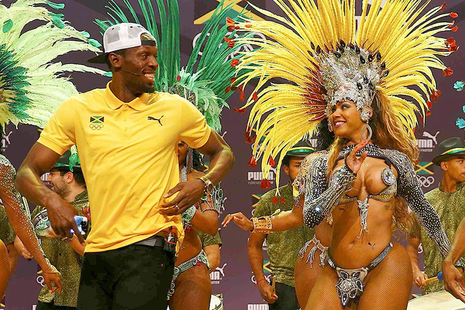 Прибытие на Олимпиаду именитого Усэйна Болта превратилось в карнавал.