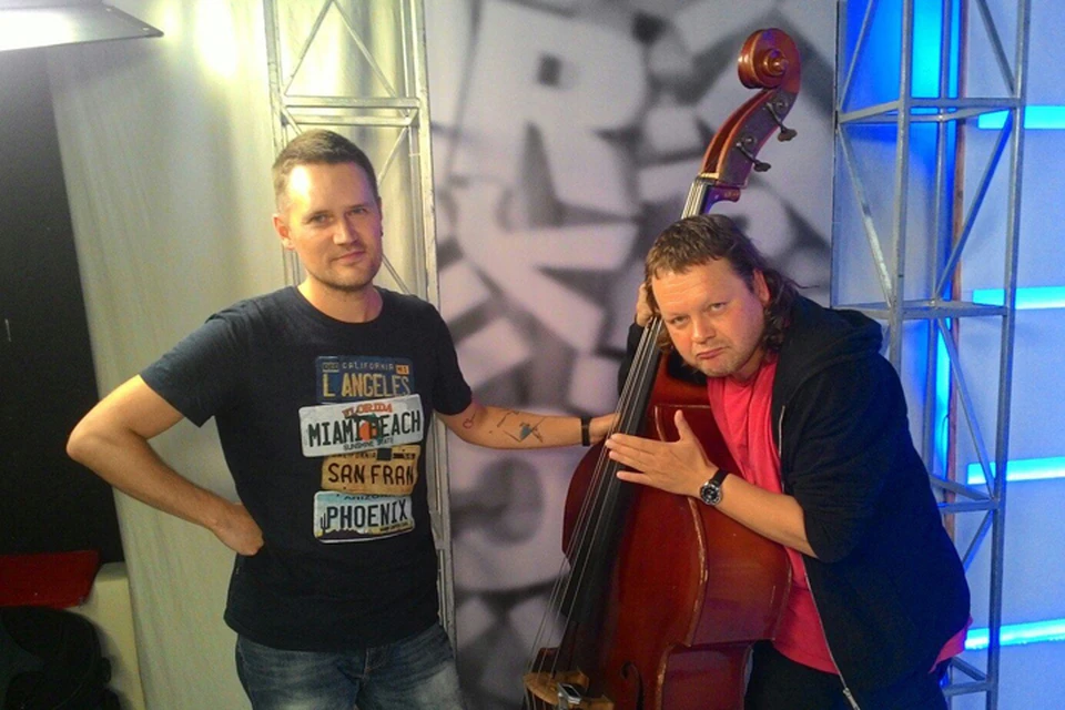 Вадим Степанцов (справа) в гостях у Антона Арасланова на Радио «Комсомольская правда»