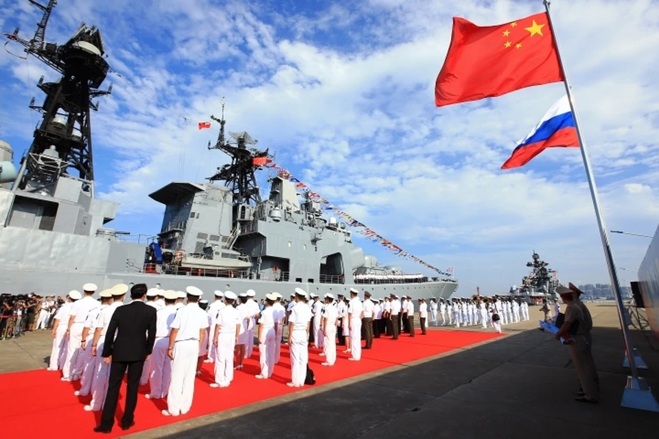 Военно-морские учения Китая и России "Морское взаимодействие-2016" в Южно-Китайском море. Фото: Zha Chunming, Zuma\TASS