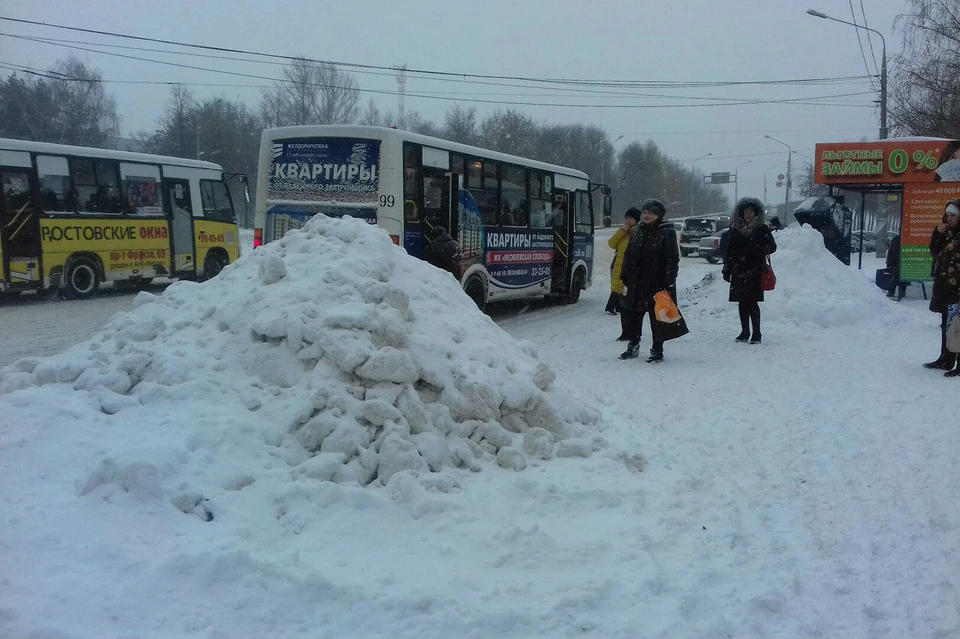Снегопад в Ярославле.