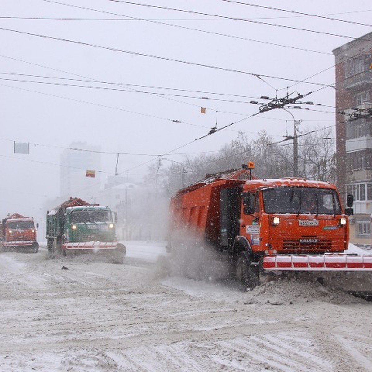 Итоги снегопада в Ижевске: 66 ДТП, 13 сантиметров снега и -20° мороза -  KP.RU