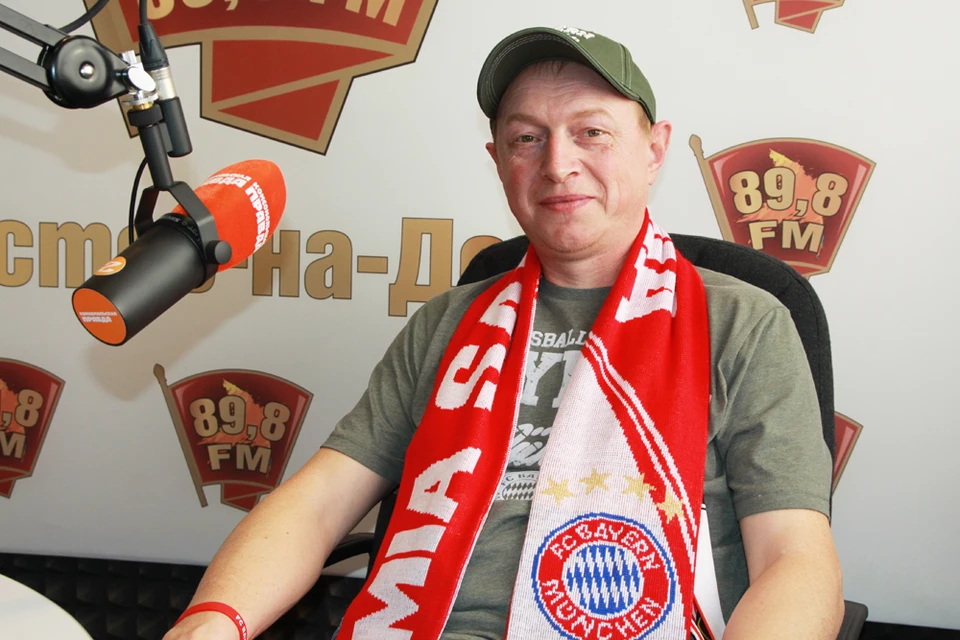 Валерий Соломенников в студии радио "Комсомольская правда Ростов".