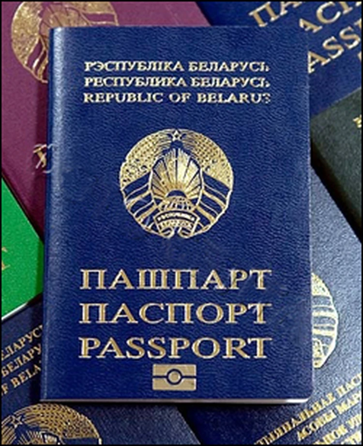 Паспорт Белоруссии Фото