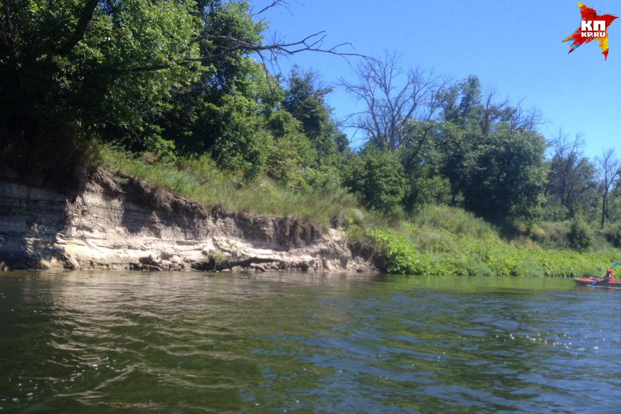 Во время наводнений Медведица доходит до вершины берегов.