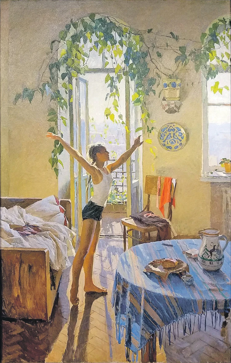 История одной картины: Советский школьник повесил над кроватью портрет  девочки, а через несколько лет женился на ней - KP.RU