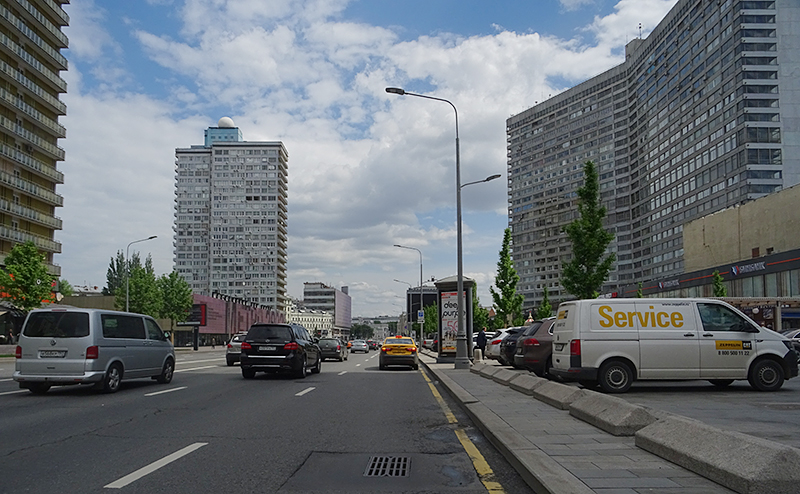На Новом Арбате остановиться не где