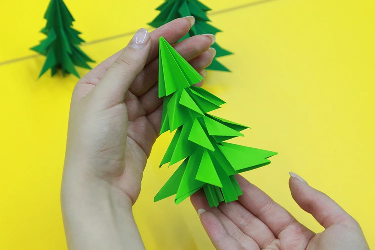 Как сделать оригами елку. Елка из бумаги своими руками | LikeTV Поделки своими руками | Дзен