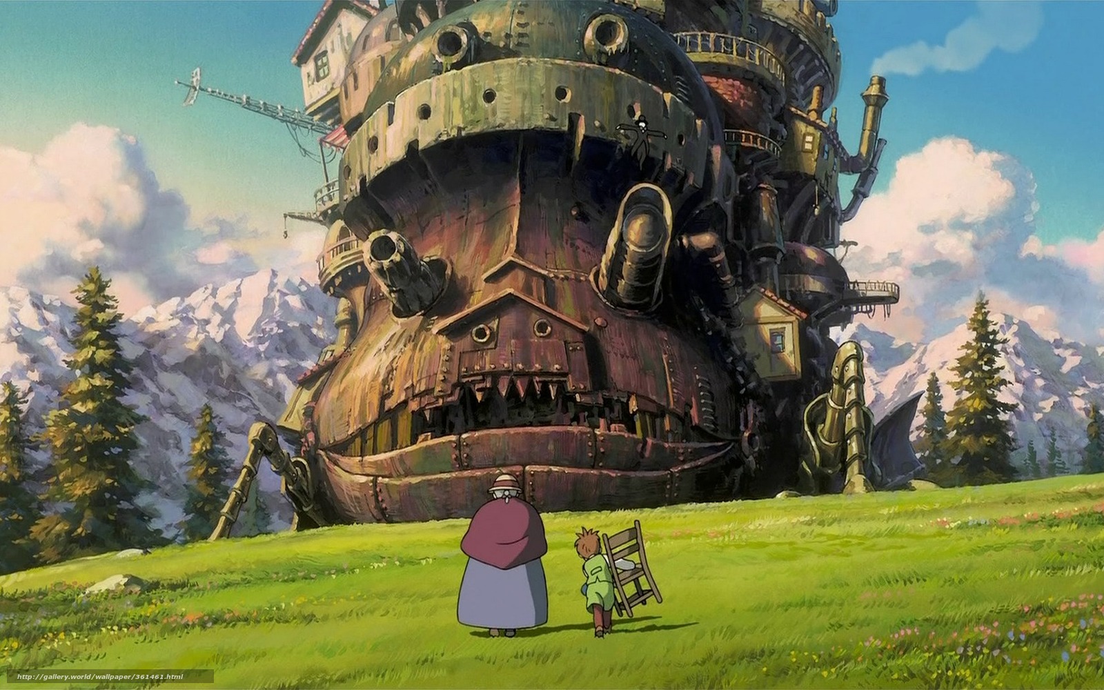 Кадр из мультфильма "Ходячий замок"