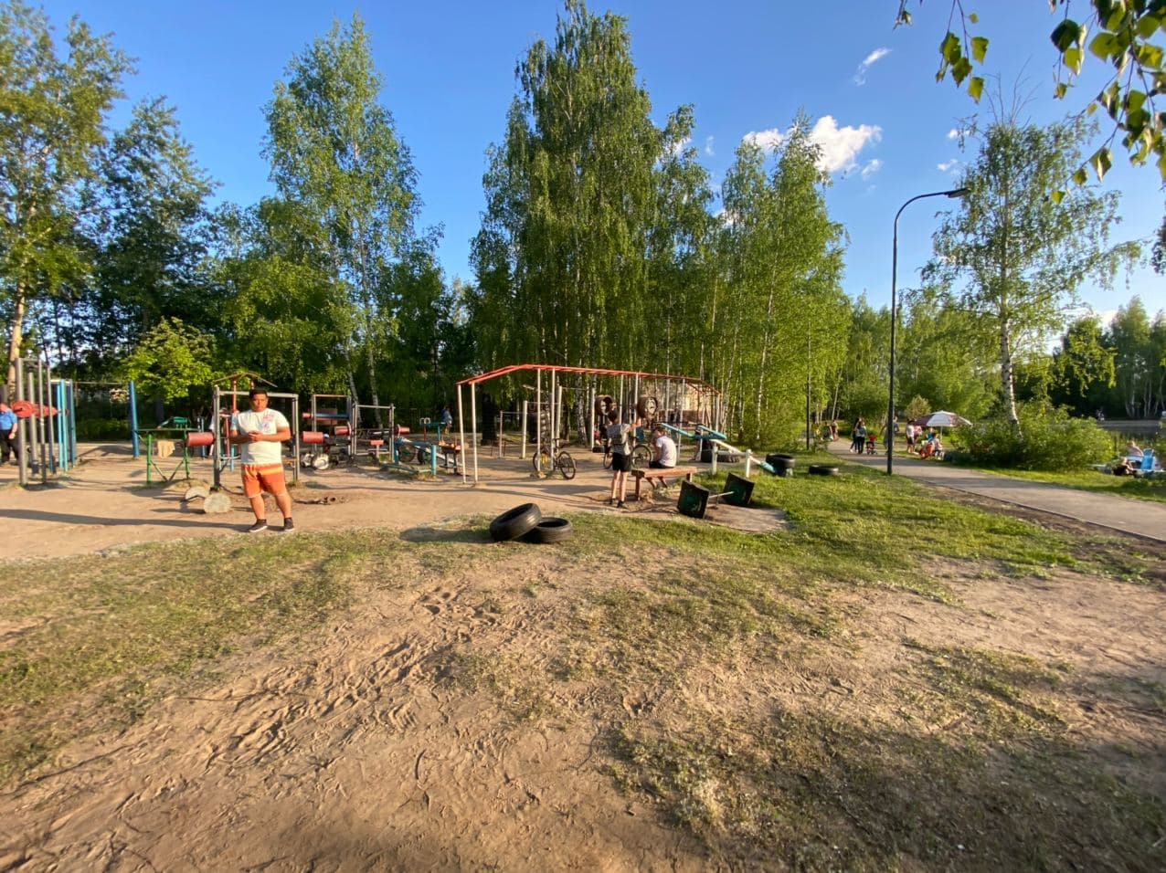 Пляж на Светлоярском озере