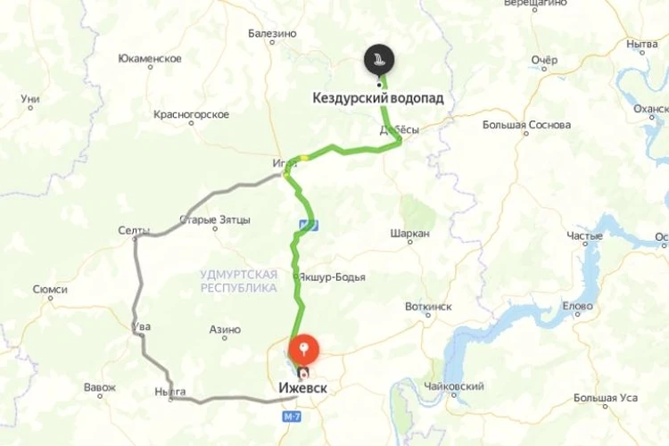 Маршрут воткинск карта. Маршрут воткинск карта