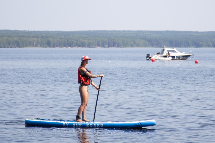 Покататься на сапах можно на Каме и Мулянке.