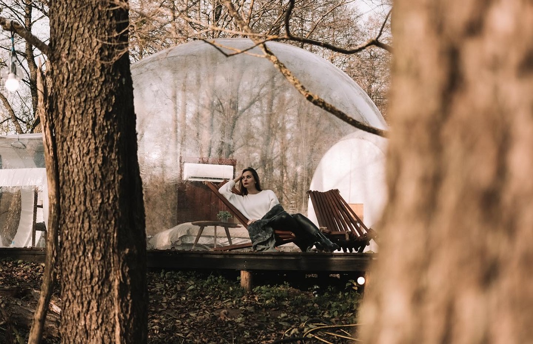 Самый необычный отель - в пузыре. Фото: facebook.com/Bubblehotelby