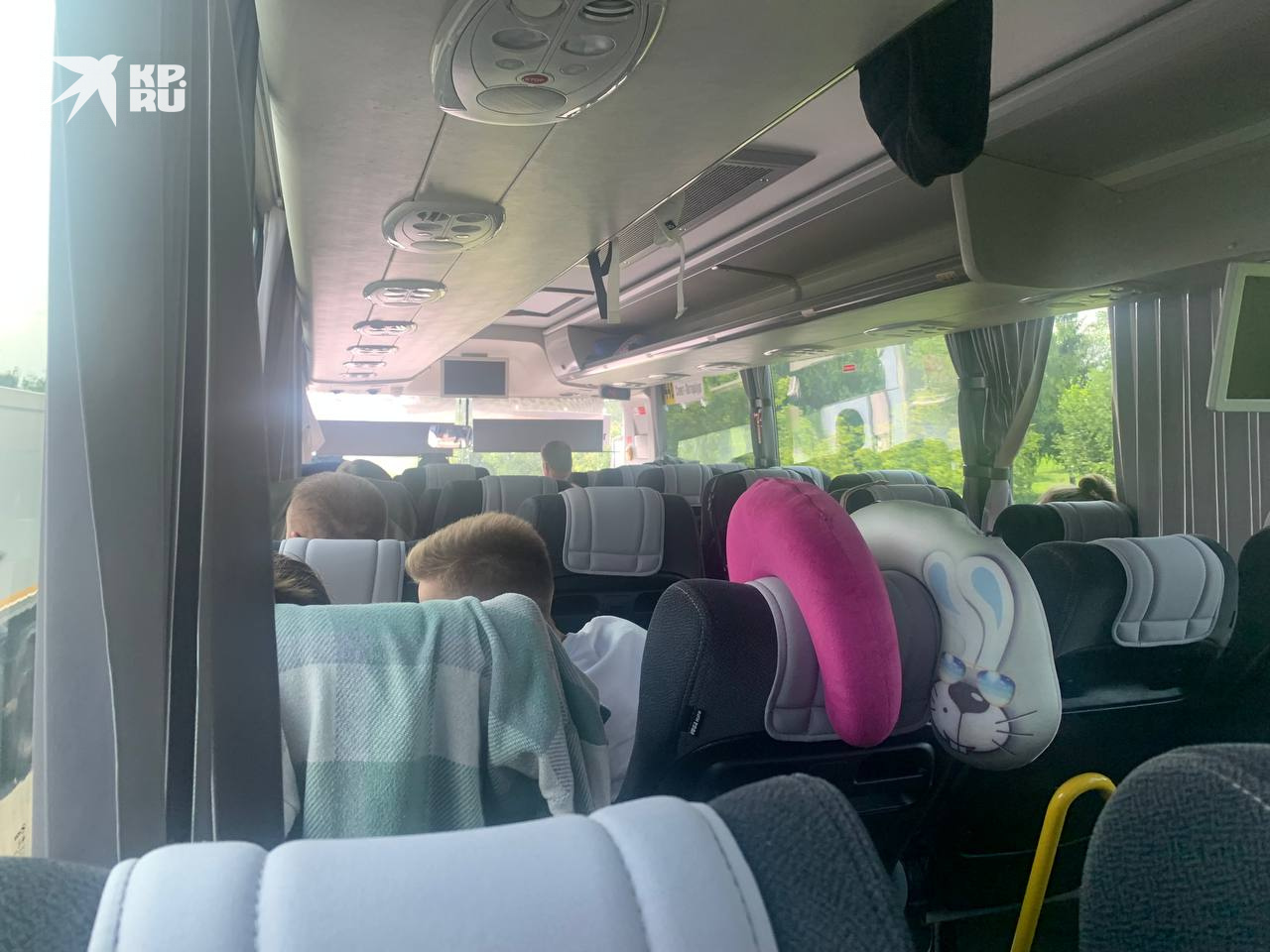 Автобус был полупустой