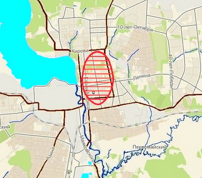 Chronické ohnisko můry topolové v Iževsku 2002–2010. Ilustrace z článku I. V. Ermolaeva