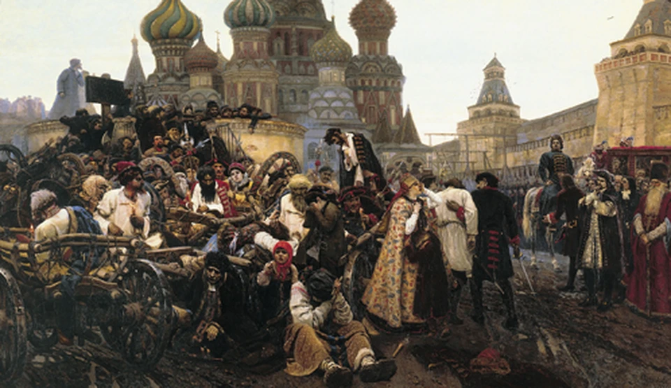 Картина Василия Сурикова «Утро стрелецкой казни», 1881 г.