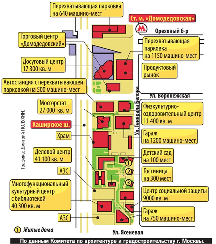 Тц домодедовский карта