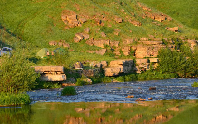 Красивая Меча ночью