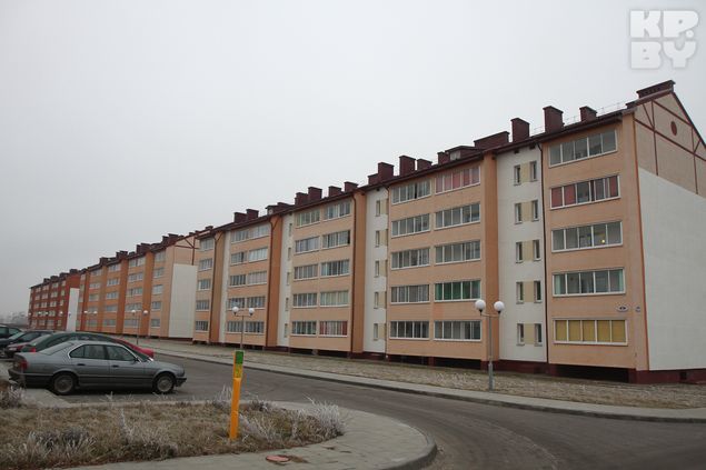 Новостройки, в которых живут семьи военных.